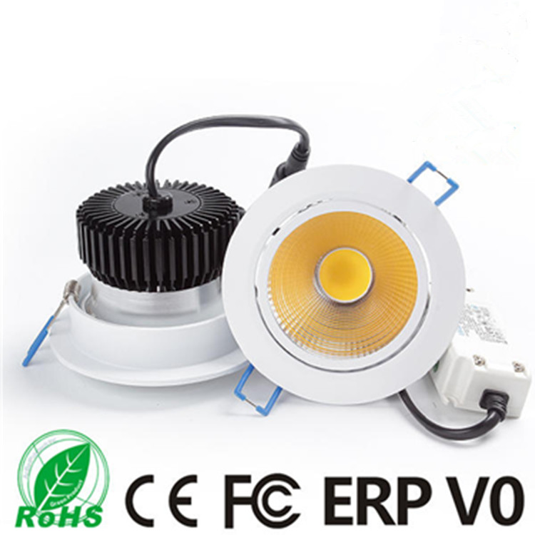 10W Round Warm White 900LM LED COB Recessed Downlight