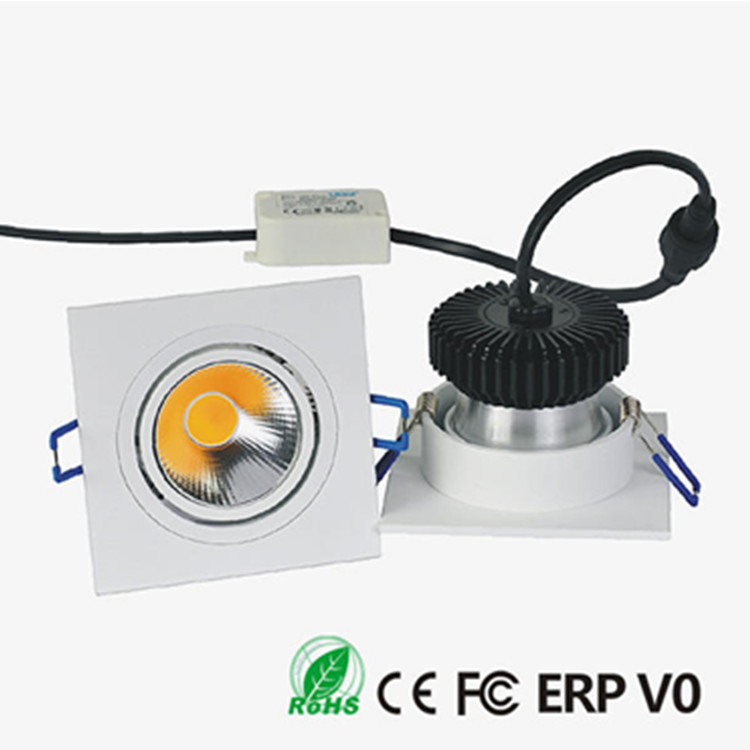 1x6w Square 5 Years Warranty Aluminum COB LED Ceiling Recessed Light