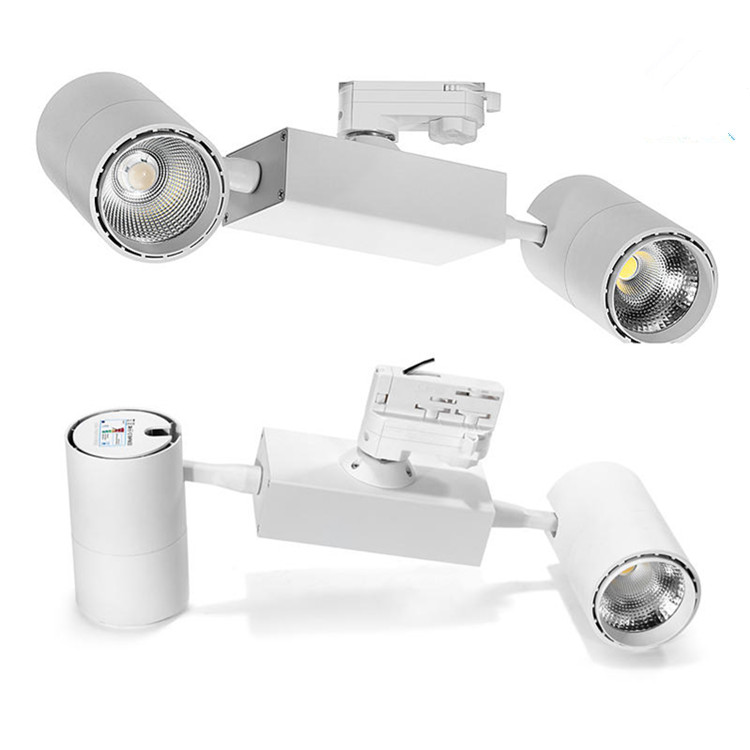 2*25W COB LED Track Light with 3 CCT in One Lamp and Light Efficiency > 100 lm/w