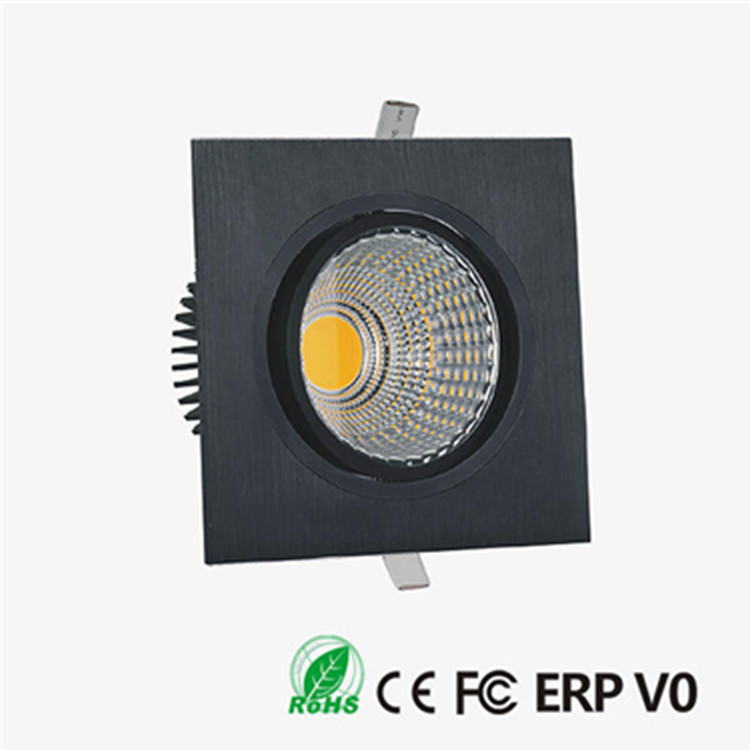 30W Gimbal Black Rectangular 180 degree Rotatable LED Ceiling Downlight