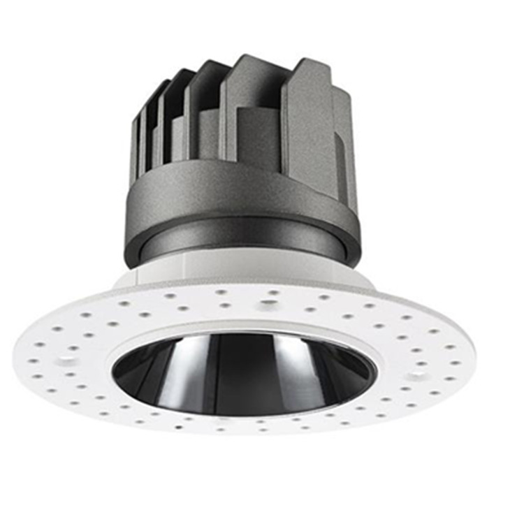 8W Trimless Anti-Glare Fixed Round Shape IP20 3000K Die casting Aluminum LED Downlight