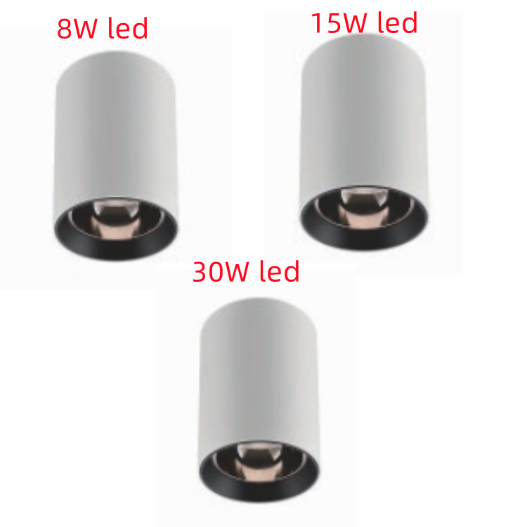 Aluminum Round 15Watt led cob downlight On /off