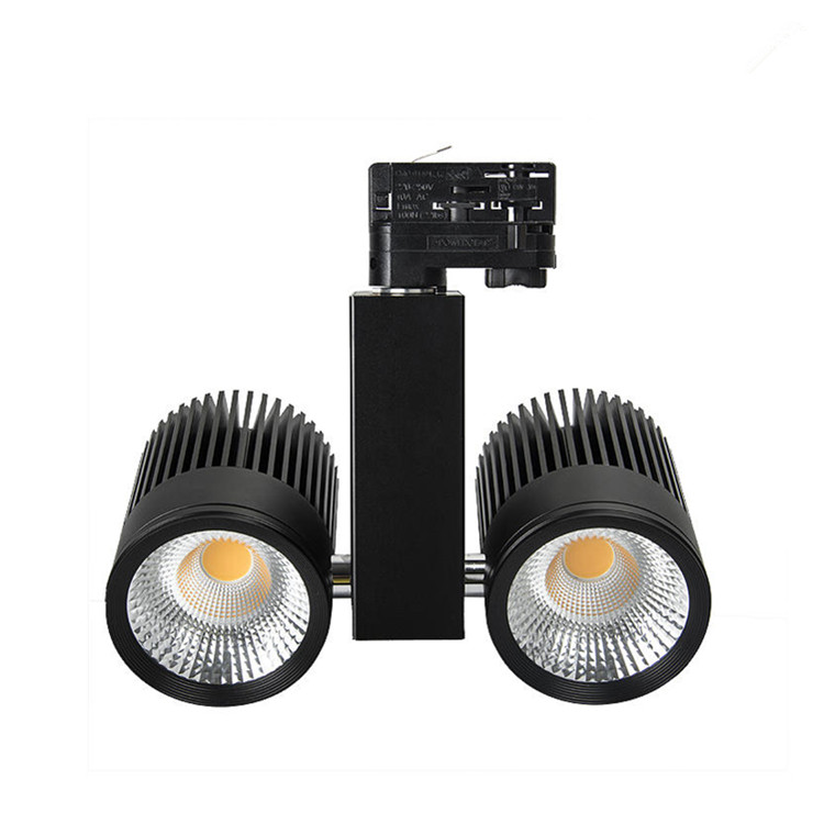 Double-head High Quality 2x20W LED COB led track light For shoppinng mall