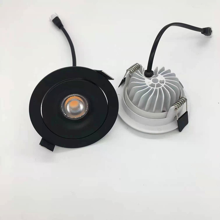 high CRI anti glare compact deisgn recessed led cob downlight spotlight