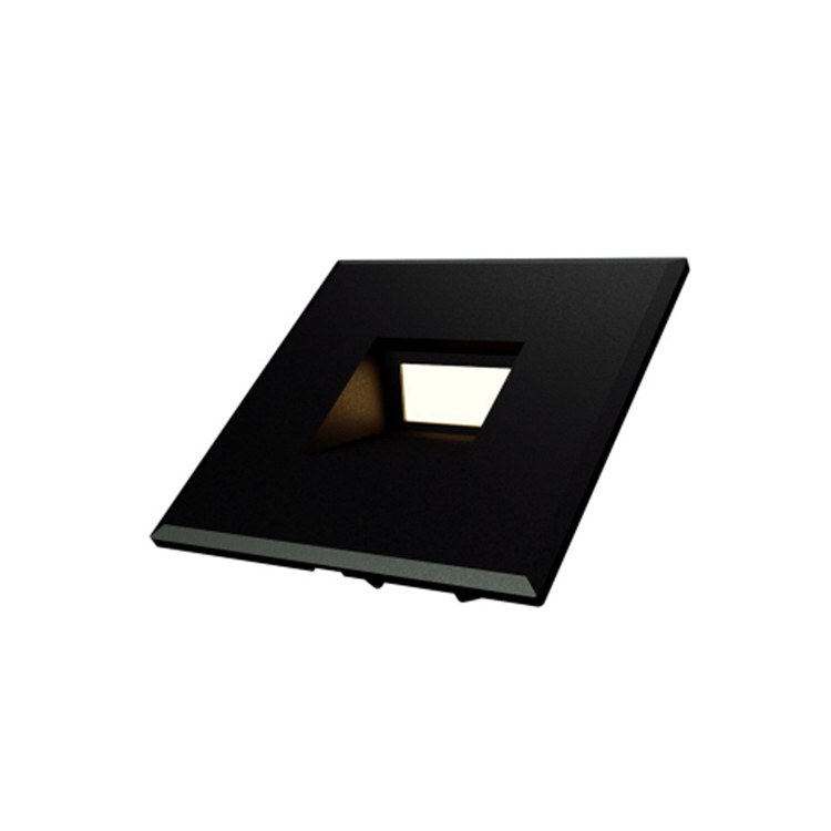 indoor square led step wall light 3watt