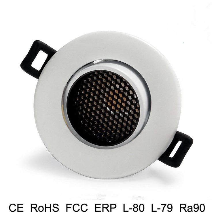 Low Cost DG1295S Series 12W Dimmable COB LED Downlight with Honeycomb