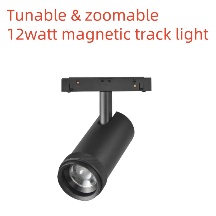 Magnetic LED Track Light 14watt  zoomable and tunable 48V