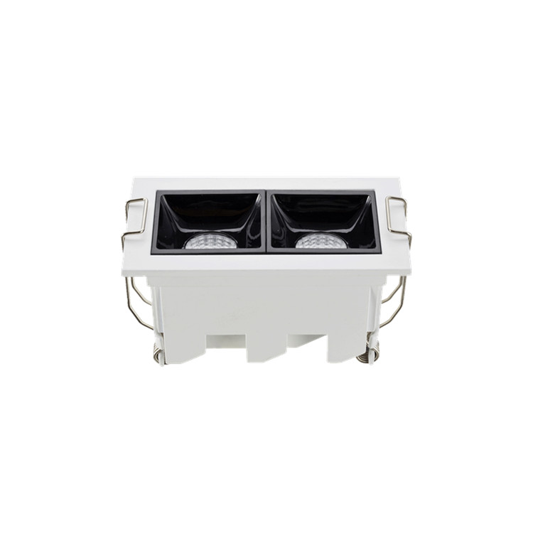 Mini Double Head 2*3W White Aluminum Dimmable Recessed Downlight