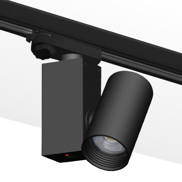 motorized track mounted 20/30watt led cob dim to warm track light