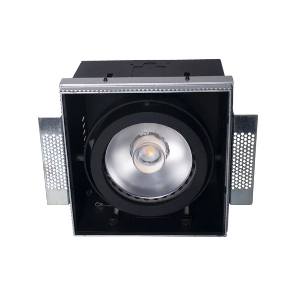 rectangle QR111 single trimless downlight fixture