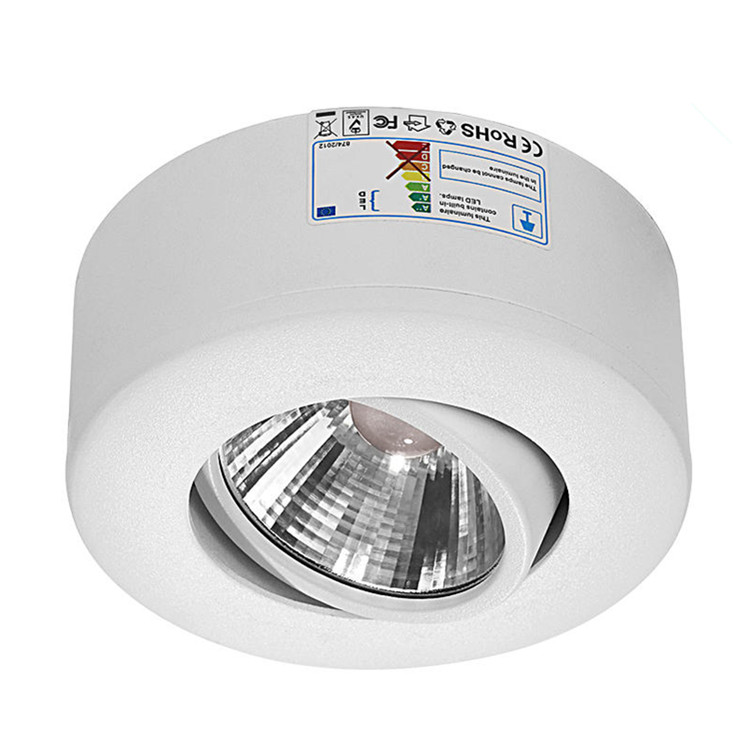 Round Adjustable Surface Mounted cob led Ceiling light 7-30W