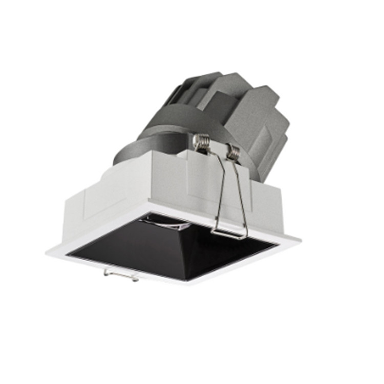 Square Adjustable 8W 500LM CRI90 Recessed Hotel LED Downlight