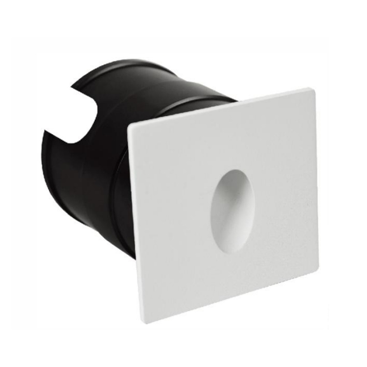 Stylish recessed round and square LED Step light 3w