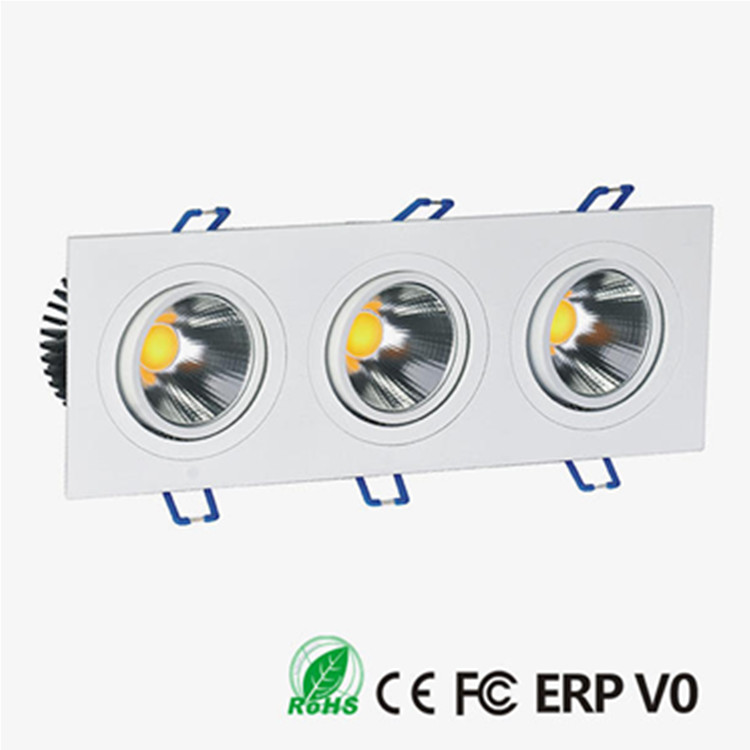 Triple head 3X6W COB OEM 5 years warranty LED Recessed Downlight